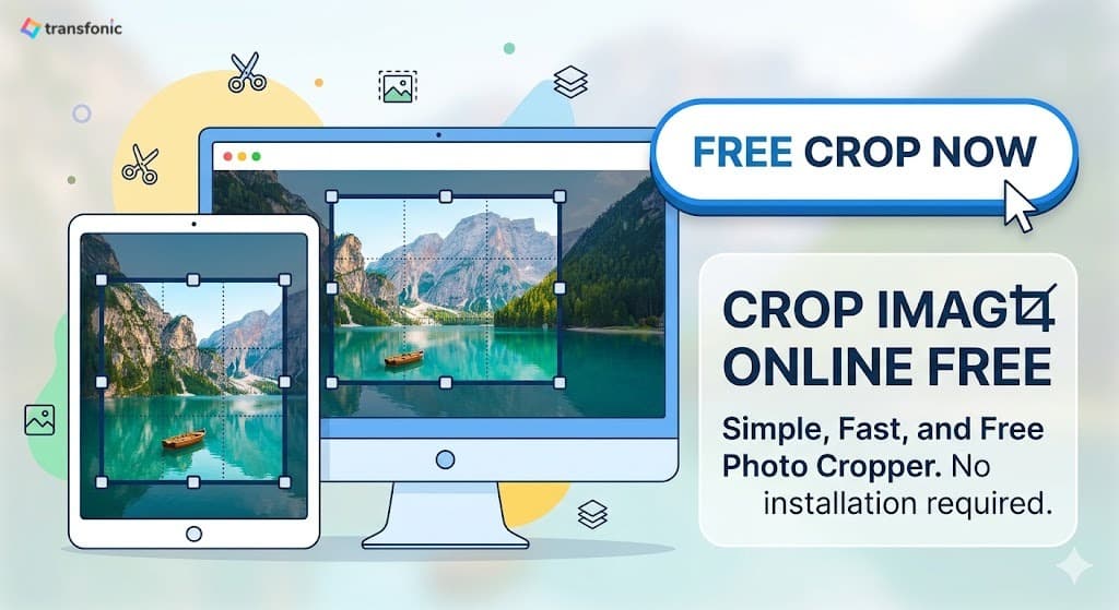 Crop Image Online Free by Transfonic